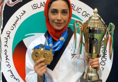 کسب مدال طلای تکواندو کار گیلانی در رقابتهای لیگ برتر پومسه زنان باشگاه‌های کشور